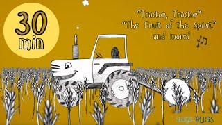 Tractor, Tractor and more! | 30 minute compilation | Bible Kid Songs | Slugs & Bugs | Sing the Bible