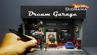 How to Make HOT WHEELS DIORAMA | DREAM GARAGE