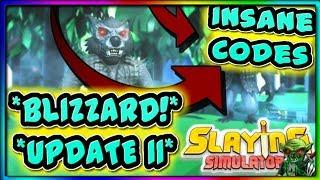 Slaying Simulator Codes (Roblox) (Best Pet) (Blizzard World)(Update 11)