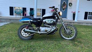 Harley sportster dirt bike conversion (part 2) TEST DAY!