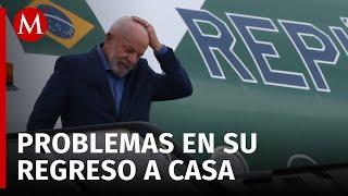 Presidente Lula da Silva aterriza sin complicaciones tras fallas técnicas en su vuelo desde el AIFA