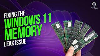 Fixing the Windows 11 Memory Leak Issue 2024 [New Method]