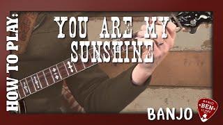 You Are My Sunshine- Basic Banjo Lesson!