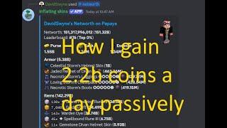 How I make 2.2b coins a day passively in hypixel skyblock