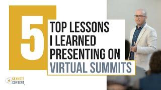 Top 5 Lessons I Learned from Presenting on Virtual Summits