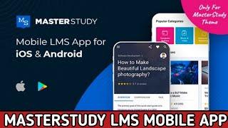 How to make study app || MasterStudy LMS Mobile App || Flutter iOS & Android Studio Sourse Code