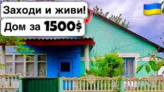  Заходи и живи! Дом в селе за 1500$ Продажа недвижимости за копейки! Всё есть Уютное тихое село!