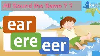 ear ere eer |  Sound the Same? ｜3 Double Vowels| Go Phonics 4D Unit 25 | EFL