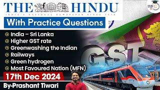 The Hindu Analysis | 17th December 2024 | The Hindu NewsPaper Today With Practice Questions