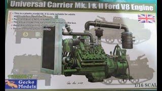 Gecko 1/16 Scale Ford V8 engine for the Universal Carrier – Part 2 - progress & wiring