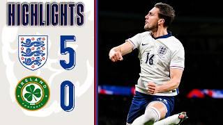 Three Lions Seal Nations League Promotion! | England 5-0 Republic Of Ireland | Highlights