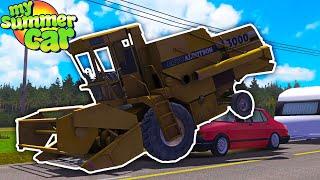 I FOUND A COMBINE HARVESTER AND I BORROWED IT - My Summer Car