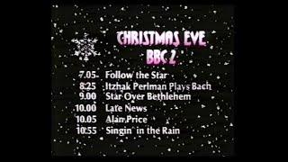 BBC2 Continuity | Christmas Eve 1979