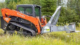 Kubota SVL97-2 With Baumalight DSA530 DropSaw In Action!