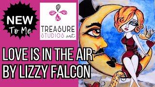 Unboxing New To Me Treasure Studios Art | Love Is In The Air by Lizzy Falcon