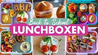 Einfache Brotdosenideen BACK 2 SCHOOL | Lunchbox | Schule & Kindergarten | mamiblock