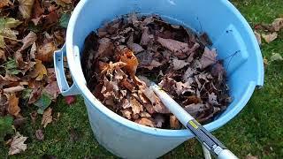 Making leaf mulch