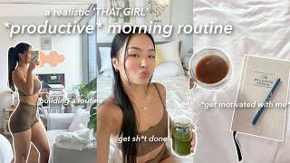 how to have a *productive* morning routine: building a routine, *realistic* tips, & healthy habits!