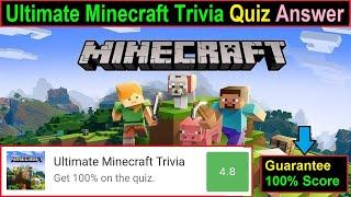 Ultimate Minecraft Trivia Quiz Answer | Ultimate Minecraft Trivia | Bequizzed