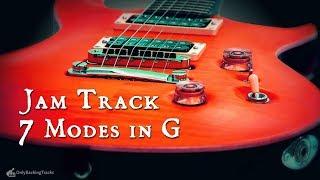 All 7 Modes in G - Segmented Jam Track