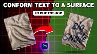 Bend Text & Shapes to Any Surface Using Displacement Maps - Photoshop Tutorial