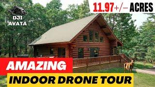 DJI Avata Real Estate Tour INSIDE Log Home | CINE MODE