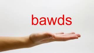 How to Pronounce bawds - American English