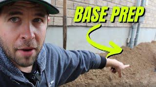 Side Walkway Base Preparation | Hardscape Vlog #4