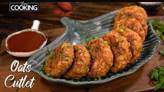 Oats Cutlet Recipe | Healthy Snacks Recipes | No Deep Fry Snacks | Veg Cutlet Recipe | Oats Recipe