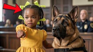 "3-Year-Old Girl Points at Police Dog in Courtroom and Says Two Words — What Follows Stuns Everyone