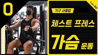 가슴운동에 최고인 체스트 프레스 운동기구에 대해 알아보자(feat.chest press machine)