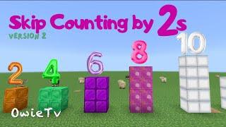 Skip Counting by 2s Song | Learn to Count |  Minecraft Numberblocks