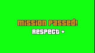 GTA SAN ANDREAS MISSION COMPLETED GREEN SCREEN