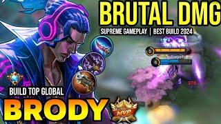 BRODY BEST BUILD 2024 | BUILD TOP GLOBAL BRODY GAMEPLAY | MOBILE LEGENDS