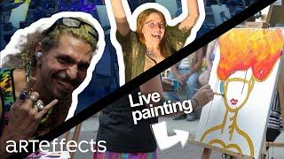 Painting in only 20 minutes?! | Art Battle with The Generator - ARTEFFECTS