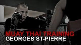 UFC World Champion Georges St-Pierre Trains At Evolve MMA!