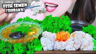 ASMR EATING FISH SEMEN (Shirako) X CRAB SOUP X BLACK EGGS EATING SOUNDS | LINH-ASMR