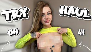  Transparent Fashion Try On Haul [4K] | Exclusive Try On Showroom