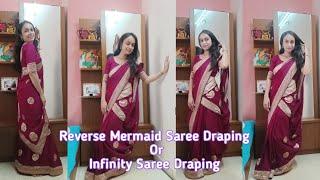 Reverse Mermaid / Infinity Saree Draping | Kaveri Kotadia #sareedraping