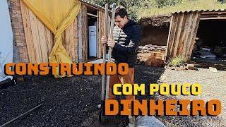 CONSTRUINDO UMA CABANA DE INVERNO GASTANDO POUCO EP-663