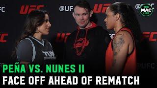 Julianna Peña vs. Amanda Nunes II | First Face Off ahead of TUF and rematch