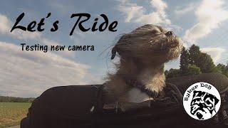 Ryker ride with our dog in Kuryakyn dog carrier and testing new action camera.