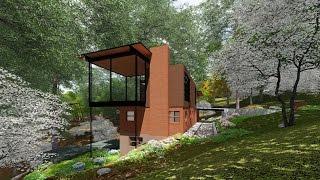 Usonian House Renovation Old to New 3D Green Planet Architects  Lumion + Revit + Adobe