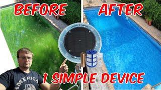 Solar Pool Ionizer Review clean without chlorine remove algae crystal clear