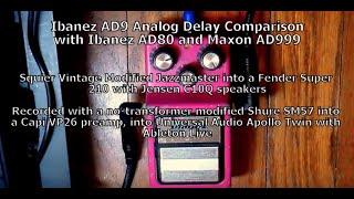 Ibanez AD9 (Vintage) Demo w/Ibanez AD80 & Maxon AD999