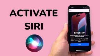 How To Activate 'Siri or Hey Siri' on iPhone 15 / 15 Pro