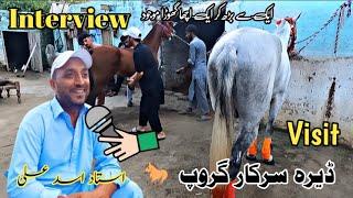 Visiting Dera Sarkar Group  & Interview Ustad Asad Ali #allpakistantangahorseracingofficial