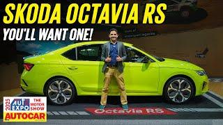 2025 Skoda Octavia RS - The 265hp Octy | Auto Expo 2025 | Autocar India