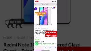 Redmi Note 10 Pro Tempered Glass available on Avaryka.com #avaryka #redminote10pro #note10pro #redmi