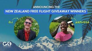 Surprising Eli and Namugga with a free flight to study abroad in New Zealand! ️